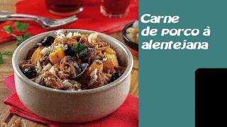 CARNE DE PORCO À ALENTEJANA  RECEITAS [upl. by Blondell]