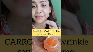 Carrot antiwrinkle serum at Home removes dark spots pigmentation nightcream nightcare diy shorts [upl. by Ludie]