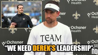 Klint Kubiak on Derek Carrs Return vs Carolina Panthers  James Skrmetta Reacts [upl. by Mesics]