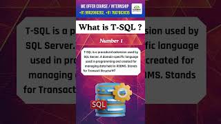 What is TSQL   Learn TSQL  Features of TSQL  kaashiv venkat sql sqlforbeginners tsql [upl. by Schug]