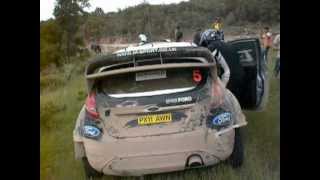 Rally Acropolis 2012 SS7 Bauxites 2 Ott Tanak went off the road [upl. by Pelson]