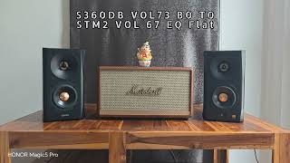 รีวิวเปรียบเทียบเสียง Marshall Stanmore ii VS EDIFIER S360DB Review Compare [upl. by Ayotas]