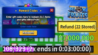 NOVO CÓDIGO 31 CÓDIGOS DE 2X XP BELI E RESET NO BLOX FRUITS 2024  blox fruit codes [upl. by Hilliary58]