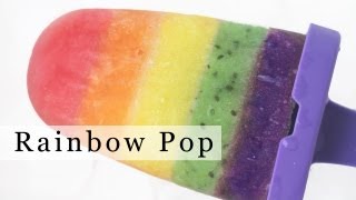 How to Make Rainbow Popsicle Fruit Ice Pop DIY Rainbow Treats [upl. by Litch]