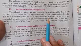 Class 9th  Subject Chemistry  Uses of Isotopes  Native Schools  13 April [upl. by Aelegna413]