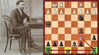 In Just 17 Moves Siegbert Tarrasch Sacrifices 2 Rooks And A Queen [upl. by Nosmas]