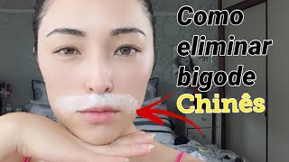 COMO ELIMINAR OS PELOS DO BIGODE CHINÊS DA MULHER USANDO OVO [upl. by Statis]