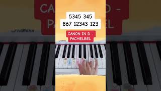 Canon in D  Pachelbel Piano Tutorial canonind pachelbelcanon pachelbel easypianotutorial [upl. by Eytak610]