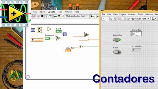 Contadores LabVIEW [upl. by Anikehs]