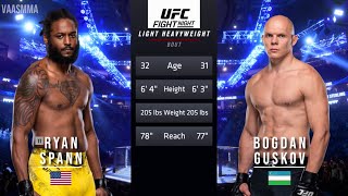 RYAN SPANN VS BOGDAN GUSKOV FULL FIGHT UFC VEGAS 91 [upl. by Berliner]