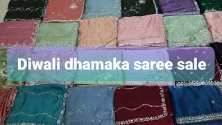 Diwali dhamaka saree sale Khatu Shree Sarees Contact 98180338449999047958 [upl. by Eesdnyl]