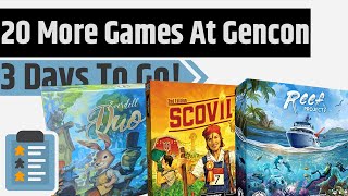 20 Games Im Just Excited To See At Gencon 2024  Invincible Reef Project Scoville amp More [upl. by Raddie]