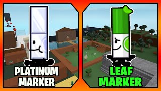 How to get the quotPLATINUM MARKERquot AND quotLEAF MARKERquot MARKERS  BADGES in FIND THE MARKERS  Roblox [upl. by Eelanaj309]