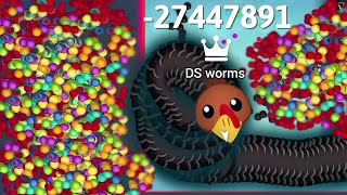 Epic Snake io gameplay🐍 New look of Gobbles snake skin🐍DS worms biggest snake killing [upl. by Nivets]