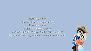 Remember Me Lullaby From quotCocoquotLyrics [upl. by Eydnarb706]