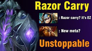 Unstoppable Razor – 22 Kills on Safe Lane Full Game Control [upl. by Burtis]