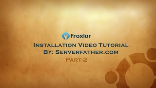 Install Froxlor Control panel Part2 [upl. by Nylzaj90]