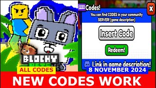 NEW CODES 🌊 F2P Blocky Pets ROBLOX  ALL CODES  NOVEMBER 11 2024 [upl. by Enitsirhc]