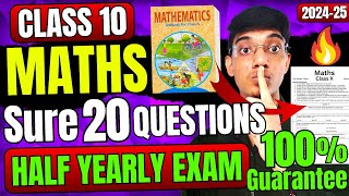 Maths Half Yearly KHATAM in 1 Video🔥 Class 10 [upl. by Redd779]