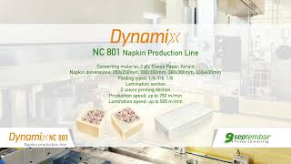 Napkin Production Line Dynamix NC801 [upl. by Haizek469]