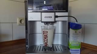 Siemens EQ6 series 300  one year old  Latte Macchiato  one Touch [upl. by Elohcim]