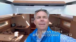 BENETEAU Oceanis Yacht 54 at the Annapolis Boat Show Quick interior tour [upl. by Mian]