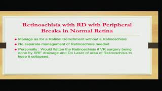 AIOC2018  IC468  Topic  RD with Retinoschisis  DrDinesh Talwar [upl. by Sussman]