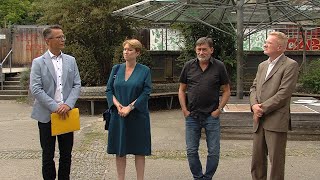 Staatssekretärin Andrea Lindlohr besucht unterirdisches Hilfskrankenhaus [upl. by Carri589]