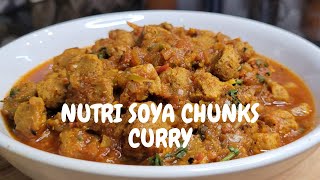 Nutri Soya Chunks Curry without oil  Soya Chunks Curry Recipe [upl. by Graybill898]