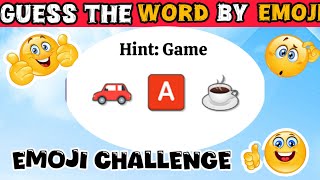 Guess the words by emoji 😉 Emoji Challenge emojichallenge emojigame emoji [upl. by Lavud]