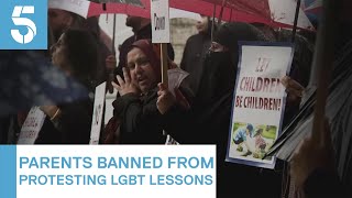 Birmingham antiLGBT school protests banned permanently  5 News [upl. by Eimmelc724]