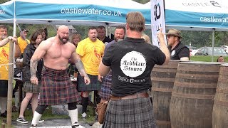 Scottish strongman Andy Cairney wins the Donald Dinnie Games 2019 Ardblair Stones Challenge [upl. by Cassella234]