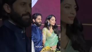 Chaithanya and shobitha dulipala 🤗🤭Spotted at an event cute couple song music [upl. by Milton]