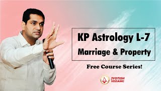 KP Astrology Basic Course  कृष्णमूर्ति पद्धति में विवाह एवं संपत्ति का विश्लेषण  Rahul Kaushik [upl. by Zampardi]