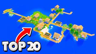 Top 20 Best VILLAGE ISLAND SEEDS for Minecraft 121 [upl. by Fisch]