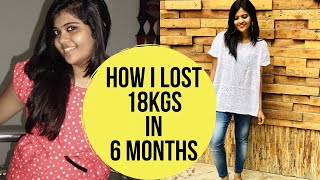 How I Lost 18 kgs in 6 months  Weight loss journey  Somya LuhadiaPart 1 [upl. by Ycnan]