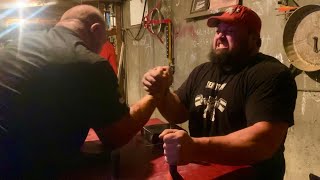 Jerry Cadorette Arm Wrestling Practice  2024 [upl. by Stonwin]