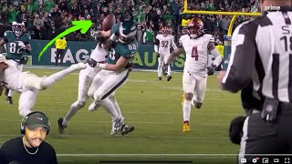 Eagles Grant Calcaterra is an UNSUNG HERO for recovering this fumble  Commanders vs Eagles reaction [upl. by Latsyrhc]