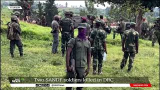 DRC Attack  Two SANDF soldiers killed three wounded in mortar explosion [upl. by Keene]