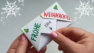 DIY Überraschungskarte basteln für Weihnachten🎄Weihnachtskarten basteln 2024 Bastelideen [upl. by Mogerly199]