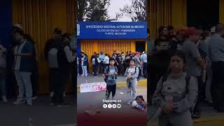 Alumnos de CCH Naucalpan se movilizan piden quotsacar a porrosquot de la institución [upl. by Anaela]