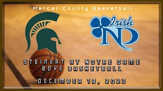 High School Basketball  Steinert Spartans at Notre Dame Irish Boys 121923 Part 2 [upl. by Farrand]