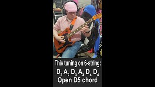 Weird Tuning Wednesdays  Mark Tremontis Open D5 Chord shorts creed marktremonti guitar [upl. by Yanehs]