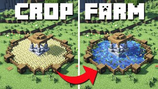 Minecraft  Aesthetic Redstone Crop Farm Tutorial How to Build [upl. by Lerrej]