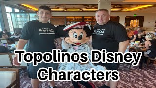 Topolinos Disney Characters  fatherandson rivieraresort disneyworld characterdining [upl. by Hsiri]