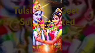 Tulsi Vivah Geet super excited Bhajan video shorts shorts [upl. by Monto]