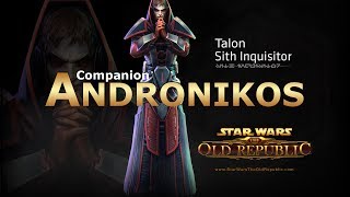 SWTOR Sith Inquisitor  Andronikos Revel Romance Conversations [upl. by Oalsecnew825]