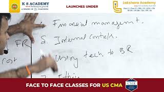 Face to Face Classes for US CMA  Part 1 Financial Planing Performance amp Analytics [upl. by Eigriv996]