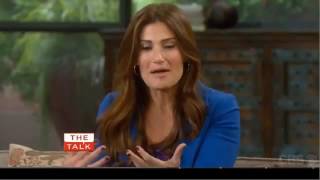 Idina Menzel The Talk 18th October 2011 [upl. by Harihs]