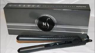 Herstyler Superstyler Black Ceramic Super Styler Flat Iron Black [upl. by Airemat517]